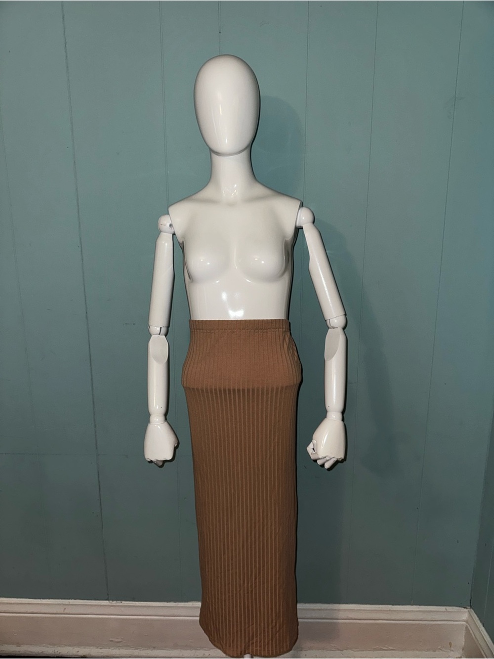 Maternity Maxi Skirt in Brown - Women's Skirt